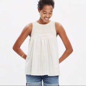 Madewell Embroidered Swing Tank